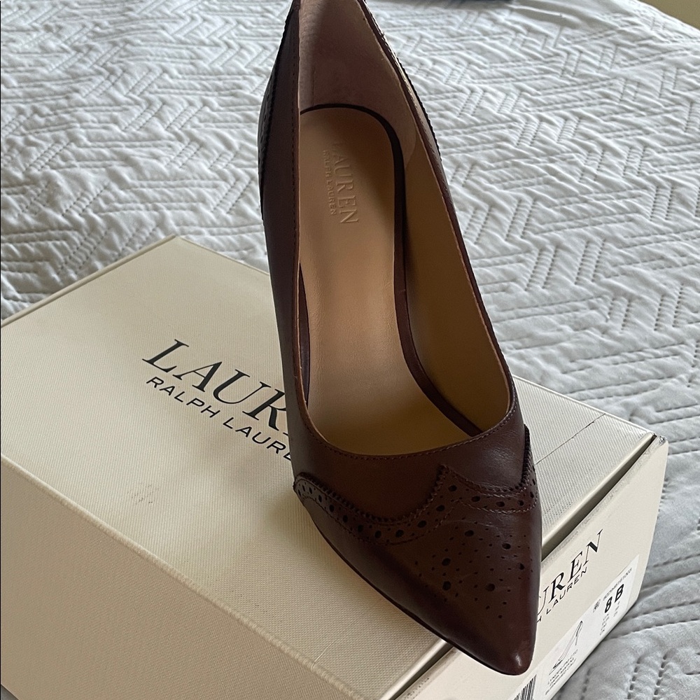 Lauren Ralph Lauren Dark Brown Heels